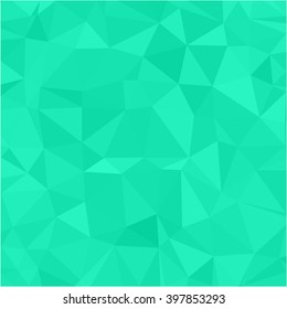 Abstract green polygon background