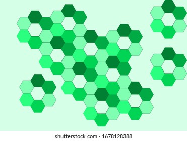 Abstract Green Polygon Background Graphic Design