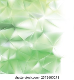 Abstract Green Polygon Background Template