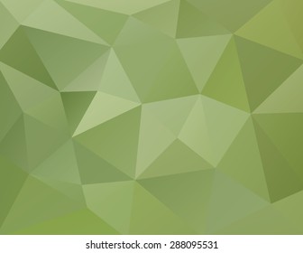 Abstract green polygon vector background