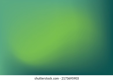 Abstract green poster with spots. Blur summer field. Ecology protection. Gradient mesh grid background. Minimal banner. Vector stock illustration