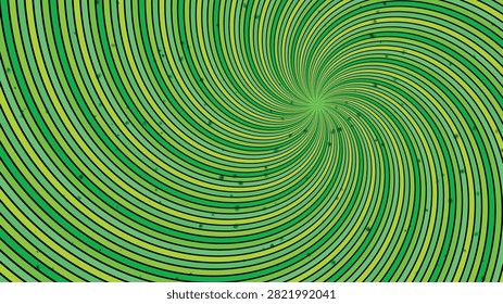 Abstract green psychedelic swirl pattern background featuring a mesmerizing hypnotic visual effect