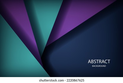 Abstract green, purple, blue overlap on black blank space with text design modern luxury futuristic technology background vector illustration.