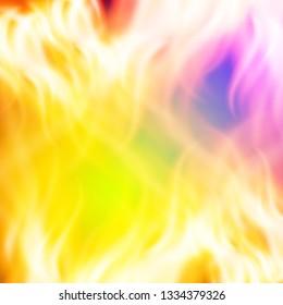 Abstract green purple fire background for your design