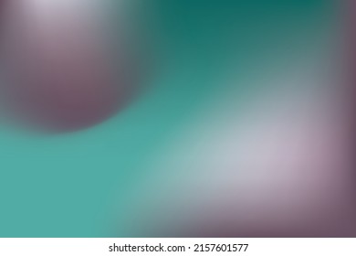 Afiche abstracto verde y morado con manchas. Fondo de malla de degradado. Banner mínimo. Ilustración de material vectorial