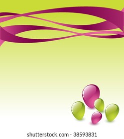 Abstract green and purple vector background with colorful stones 1