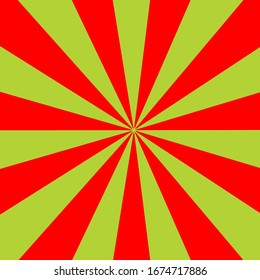 An abstract green and red sunburst pattern background image.