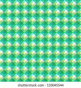 Abstract green rhombus endless seamless background