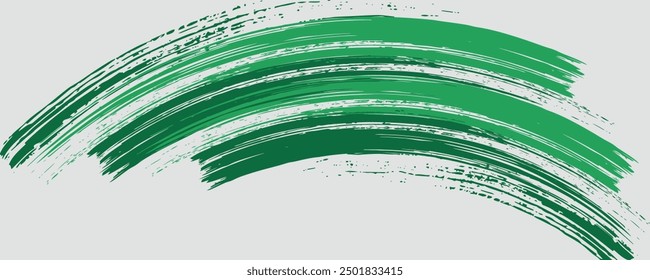 Abstract Green Scratch Stripes Grunge Texture Design In White Background	