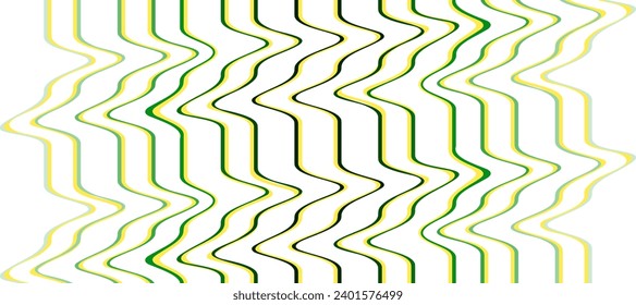 abstract green sea wave pulse striped lines background