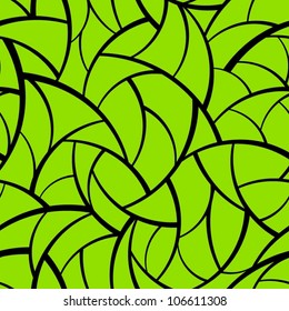 Abstract green seamless pattern.