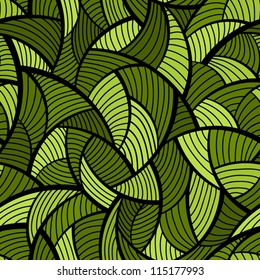 Abstract green seamless pattern.