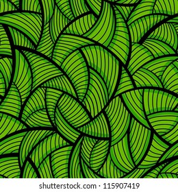 Abstract green seamless pattern.