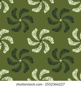 Abstract green seamless pattern background for fabric, textile or wallpaper