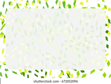 Abstract green shape background with space for text. Vector illustration