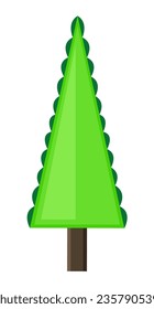 Abstract Green Shape Christmas Tree