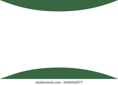 Abstract green shape design element with transparent background