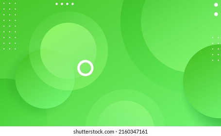 Abstrakte grüne Formen, Hintergrund.  Geometrischer Hintergrund mit Kreisform. Dynamische Formen Zusammensetzung und Elemente. Modernes Design in Eps10 Vektorgrafik 