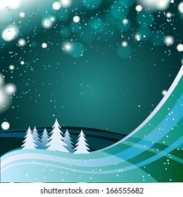 Abstract green shine christmas background