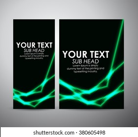 Abstract green shining line pattern. Graphics resources design template. Vector illustration
