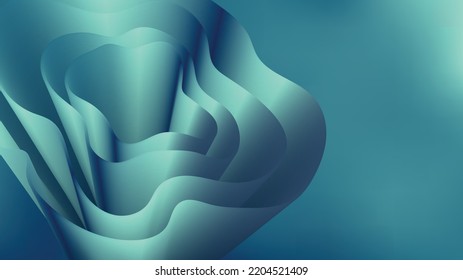 Abstract green silky flower background design, with abstract parametric style, for homepage, wallpaper, cover, magazine, etc.