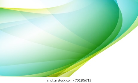 Abstract Green Sky Blue Gradient Curve Stock Vector (Royalty Free ...