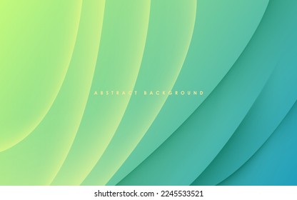 luz de forma suave y suave de forma verde abstracta y sombra con fondo de puntos de medio tono. vector eps10