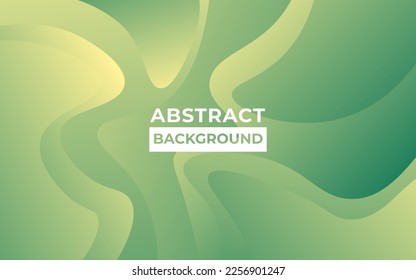 color de líquido ondulado de gradiente suave verde abstracto con fondo de forma geométrica. vector eps10