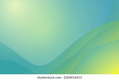 Abstract green soft wave background desing