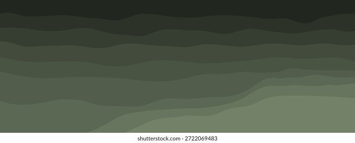 Abstract green soil and rock layers