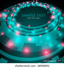 Abstract green space background