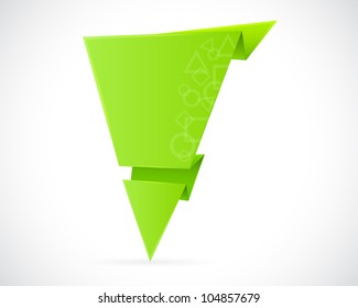 Abstract green speech bubble