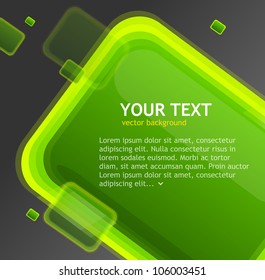 Abstract green speech bubble