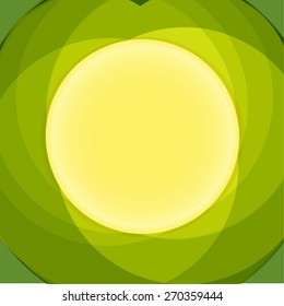 Abstract green sphere, circle for the cover, posters, drive icons