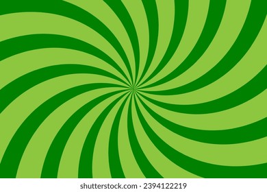 Espiral verde abstracta sobre