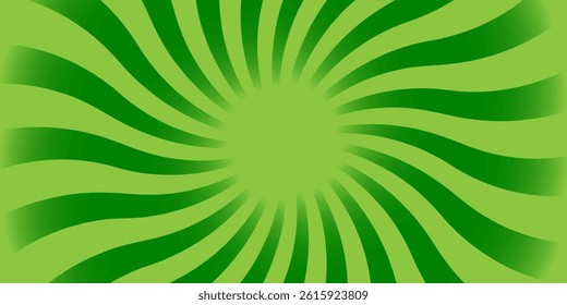 Abstract green spiral on green background design, spiral background