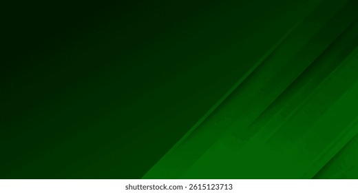 Abstract green sporty background overlap template vector with overlay lines and shapes.Dark green background 