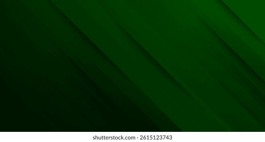Abstract green sporty background overlap template vector with overlay lines and shapes.Dark green background 