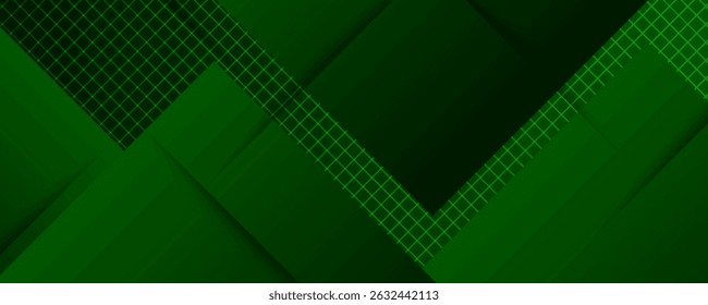 Abstract green sporty background overlap template vector with overlay lines and shapes.Dark green background with smooth pattern design.Eps10