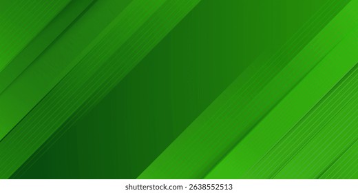 Abstract green sporty background template vector with shiny lines and lights. Green background with strong pattern design.Eps10 vector