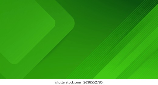 Abstract green sporty background template vector with shiny lines and lights. Green background with strong pattern design.Eps10 vector