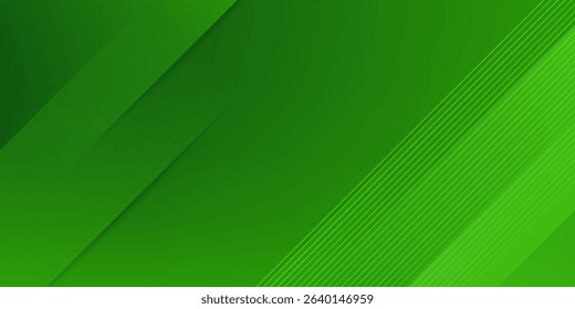 Abstract green sporty background template vector with shiny lines and lights. Green background with strong pattern design.Eps10 vector