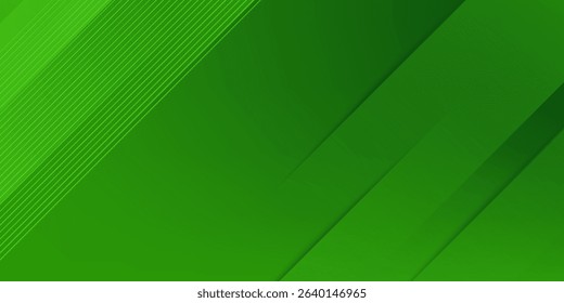 Abstract green sporty background template vector with shiny lines and lights. Green background with strong pattern design.Eps10 vector