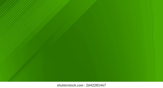 Abstract green sporty background template vector with shiny lines and lights. Green background with strong pattern design.Eps10 vector