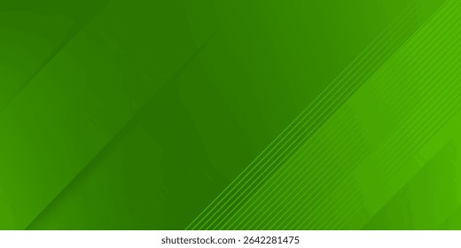Abstract green sporty background template vector with shiny lines and lights. Green background with strong pattern design.Eps10 vector