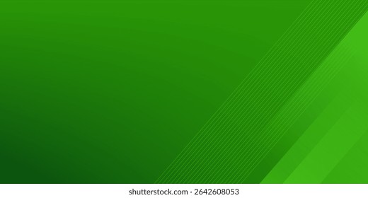 Abstract green sporty background template vector with shiny lines and lights. Green background with strong pattern design.Eps10 vector