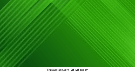 Abstract green sporty background template vector with shiny lines and lights. Green background with strong pattern design.Eps10 vector