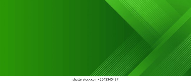 Abstract green sporty background template vector with shiny lines and lights. Green background with strong pattern design.Eps10