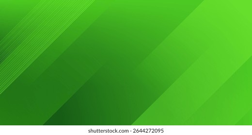 Abstract green sporty background template vector with shiny lines and lights. Green background with strong pattern design.Eps10 vector