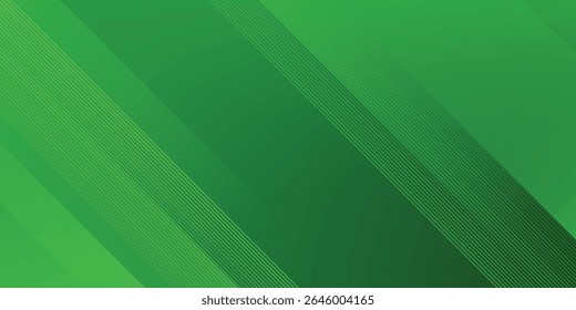 Abstract green sporty background template vector with shiny lines and lights. Green background with strong pattern design.Eps10 vector